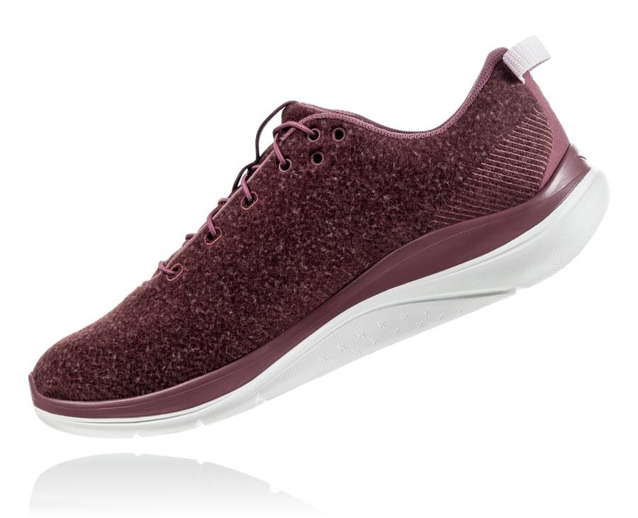 Hoka One One Koşu Ayakkabısı Kadın Kahverengi - Hupana Flow Wool - LW7096512